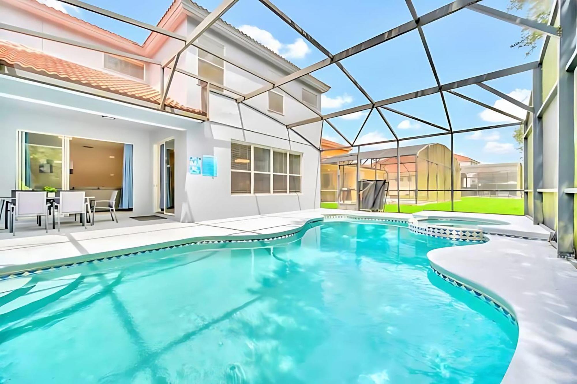 6Br Resort Home Near Disney - With Private Pool Hot Tub And Games Room كيسيمي المظهر الخارجي الصورة