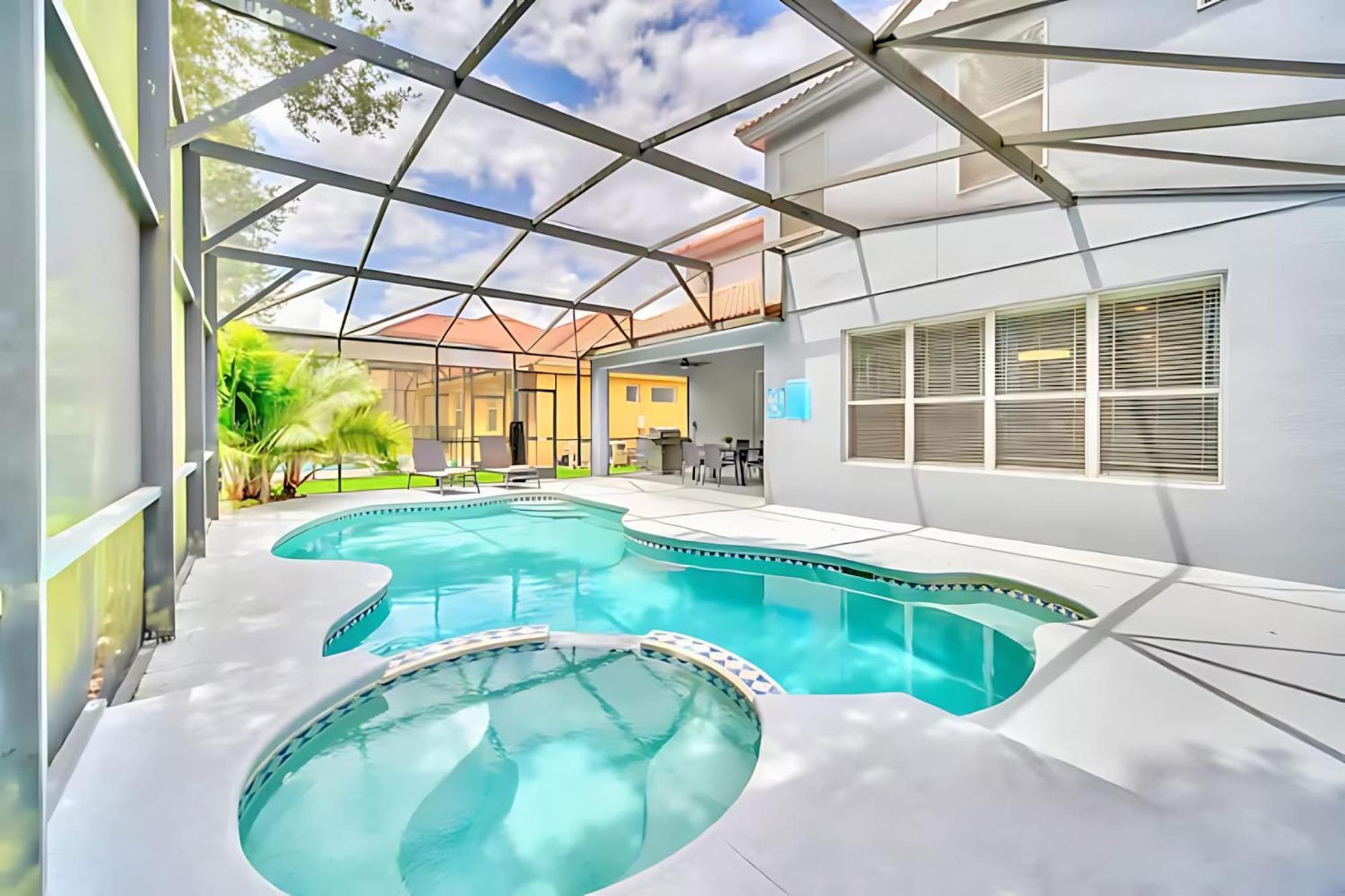 6Br Resort Home Near Disney - With Private Pool Hot Tub And Games Room كيسيمي المظهر الخارجي الصورة