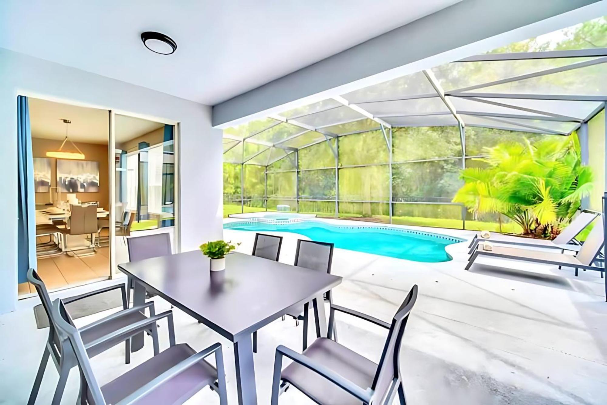 6Br Resort Home Near Disney - With Private Pool Hot Tub And Games Room كيسيمي المظهر الخارجي الصورة